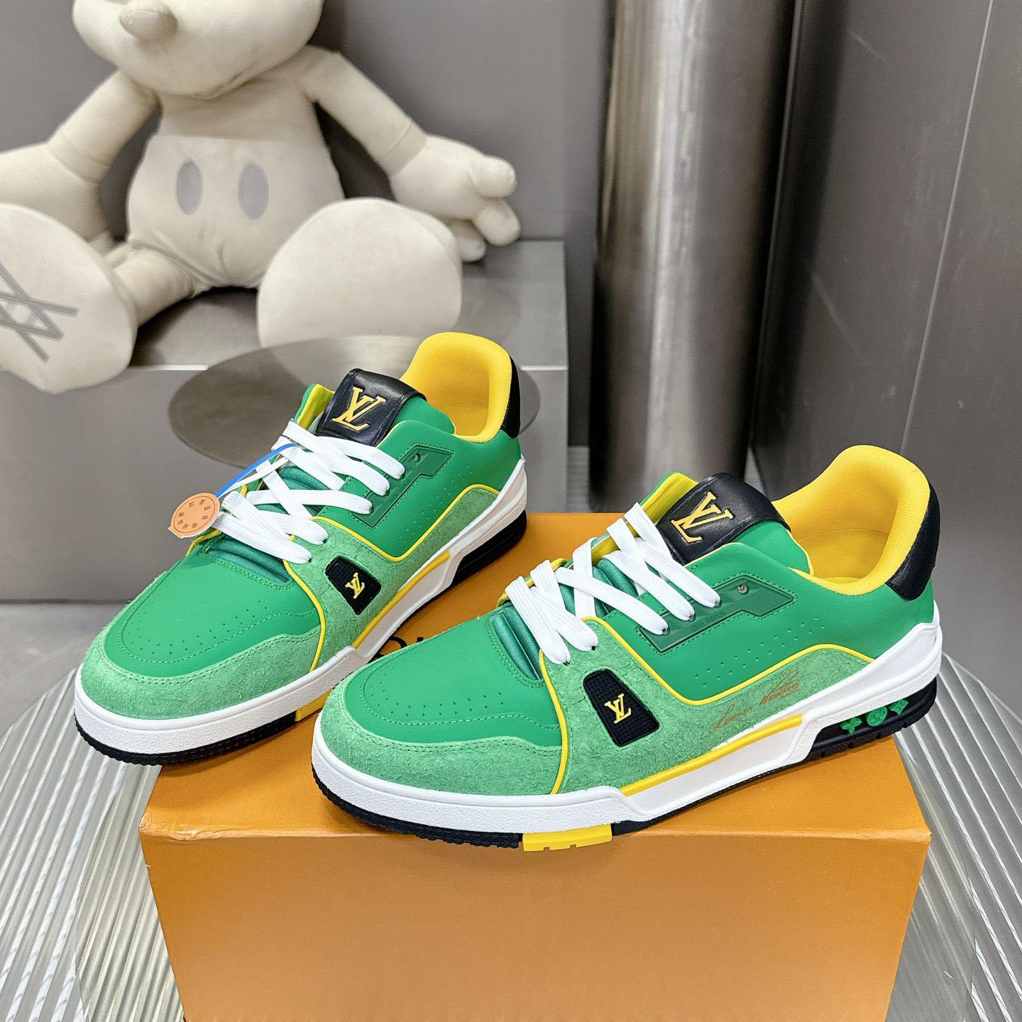 Louis Vuitton LV Trainer Sneaker   - FashionPlug