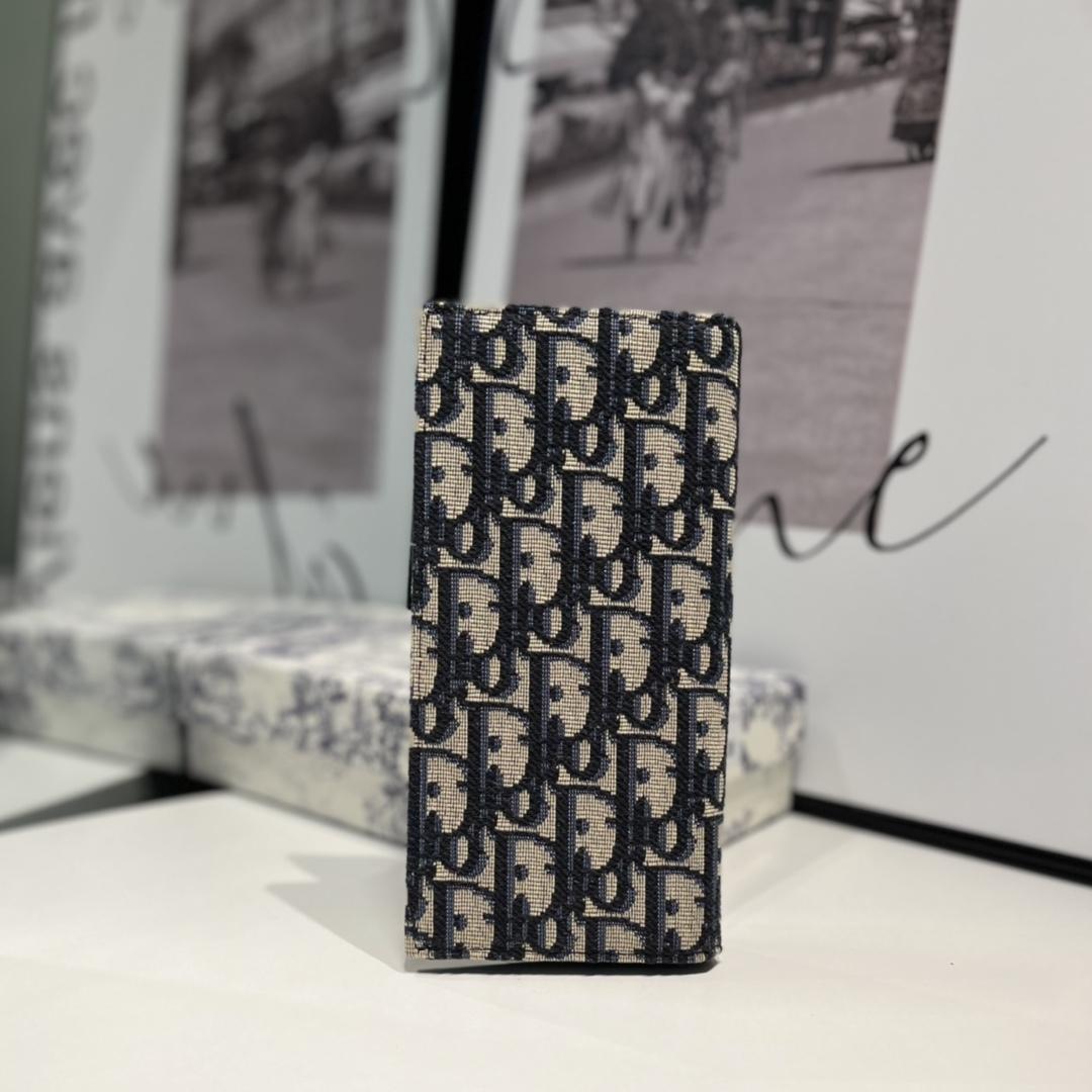 Dior Vertical Long Wallet  - FashionPlug
