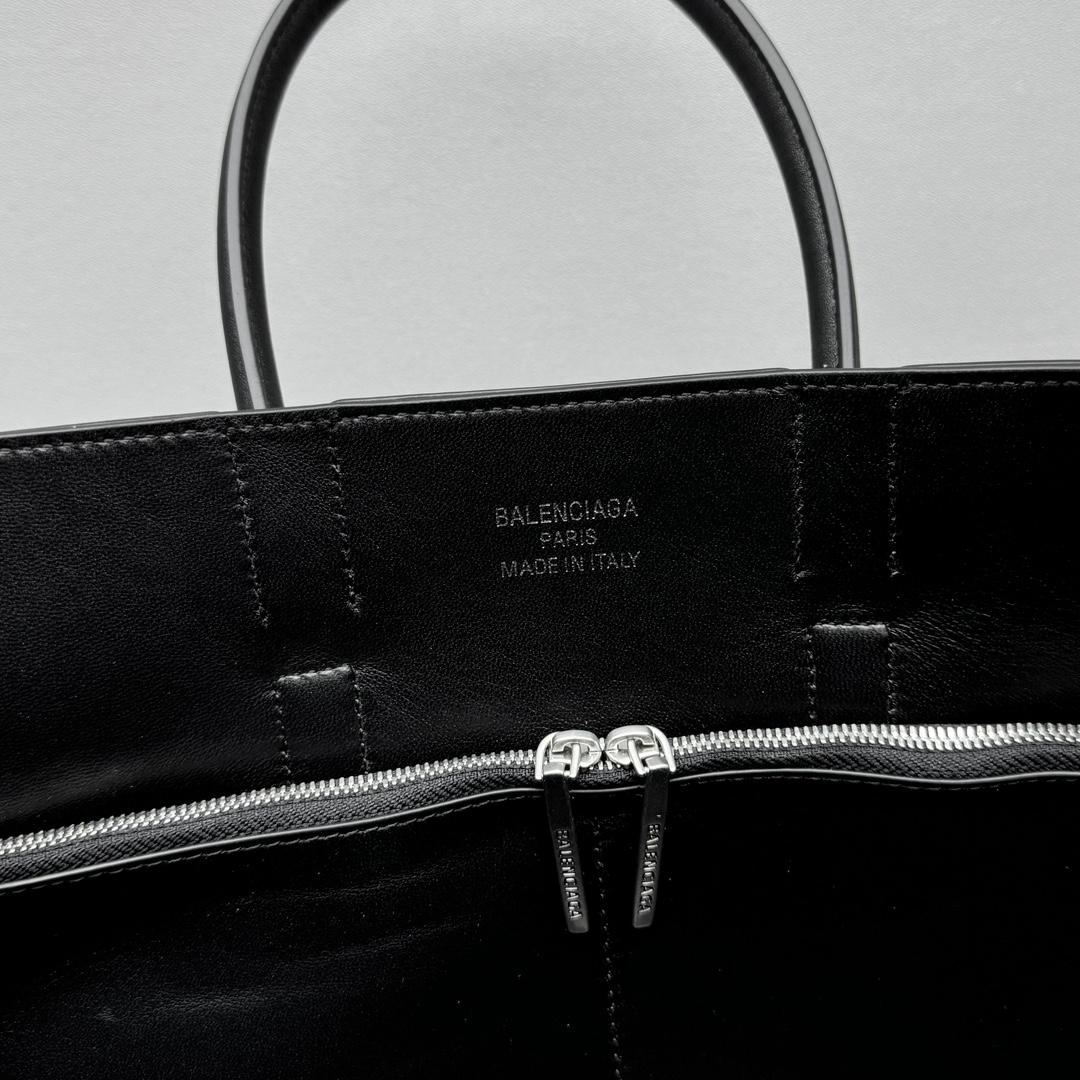 Balenciaga Bel Air Small Carry All Bag in black - FashionPlug