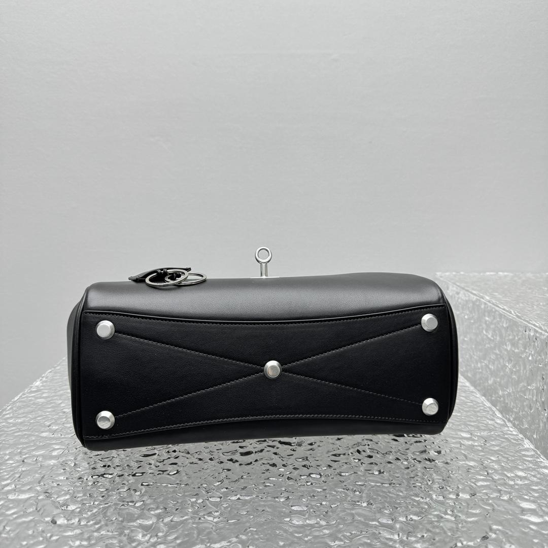 Balenciaga Bel Air Small Carry All Bag in black - FashionPlug