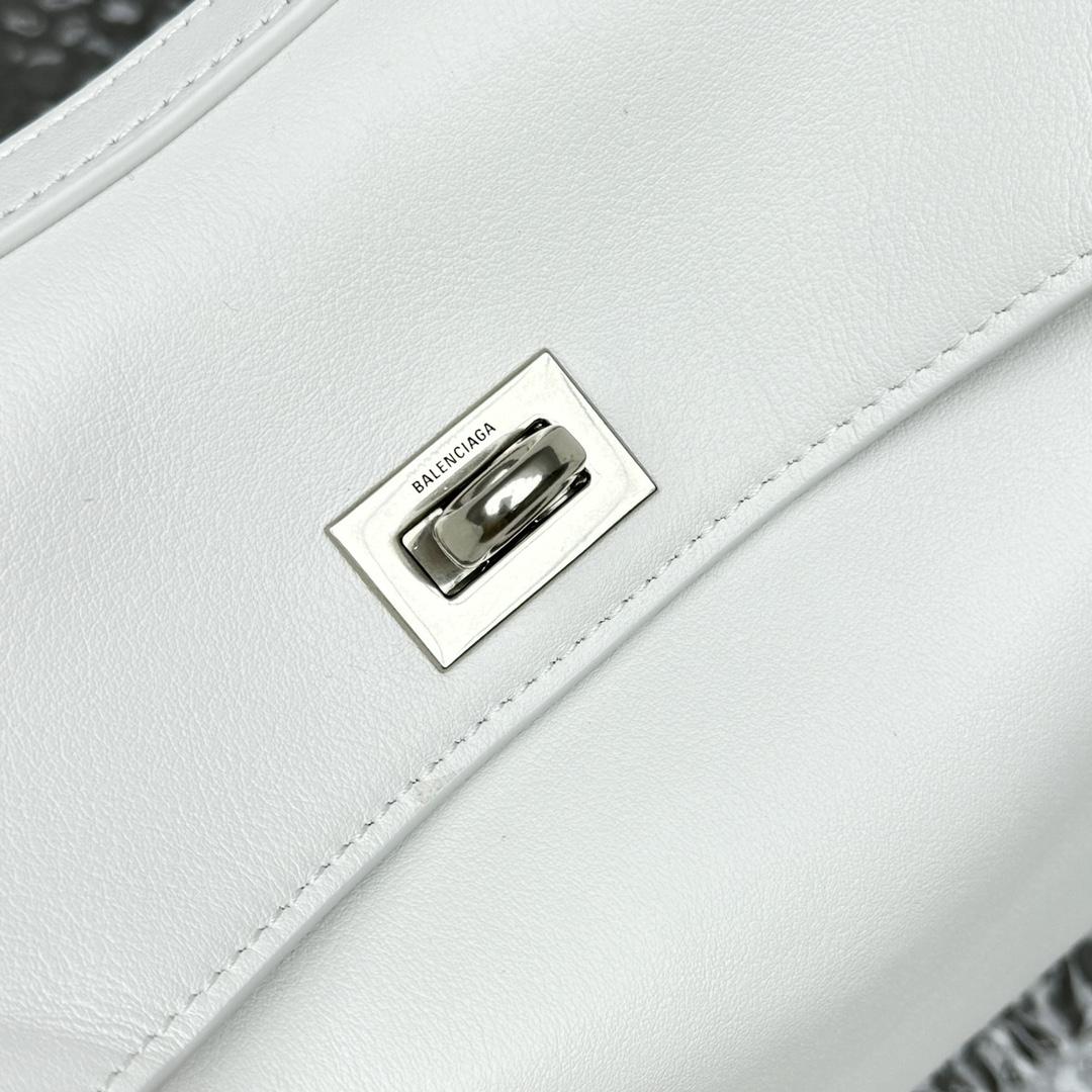 Balenciaga Rodeo Mini Handbag In White - FashionPlug