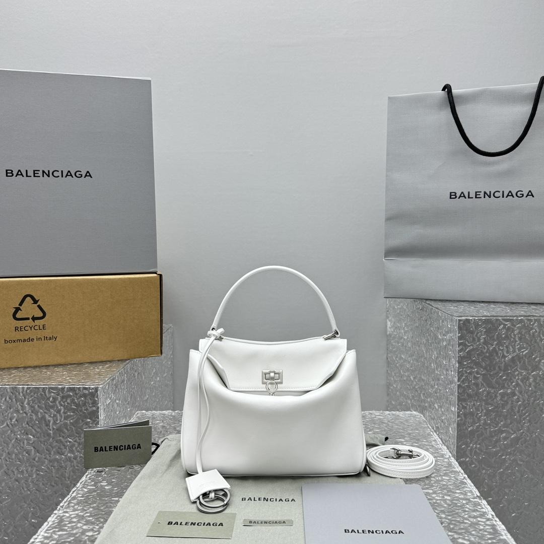 Balenciaga Rodeo Mini Handbag In White - FashionPlug