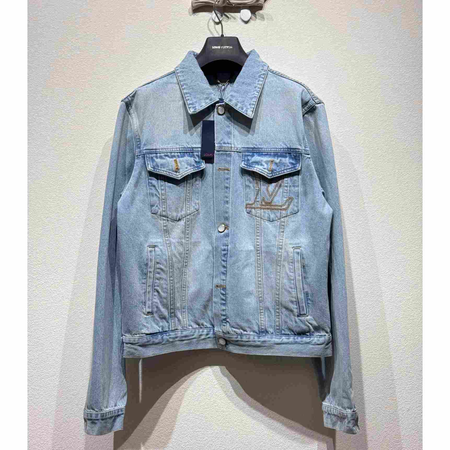 Louis Vuitton Denim Trucker Jacket  1AGINY - FashionPlug