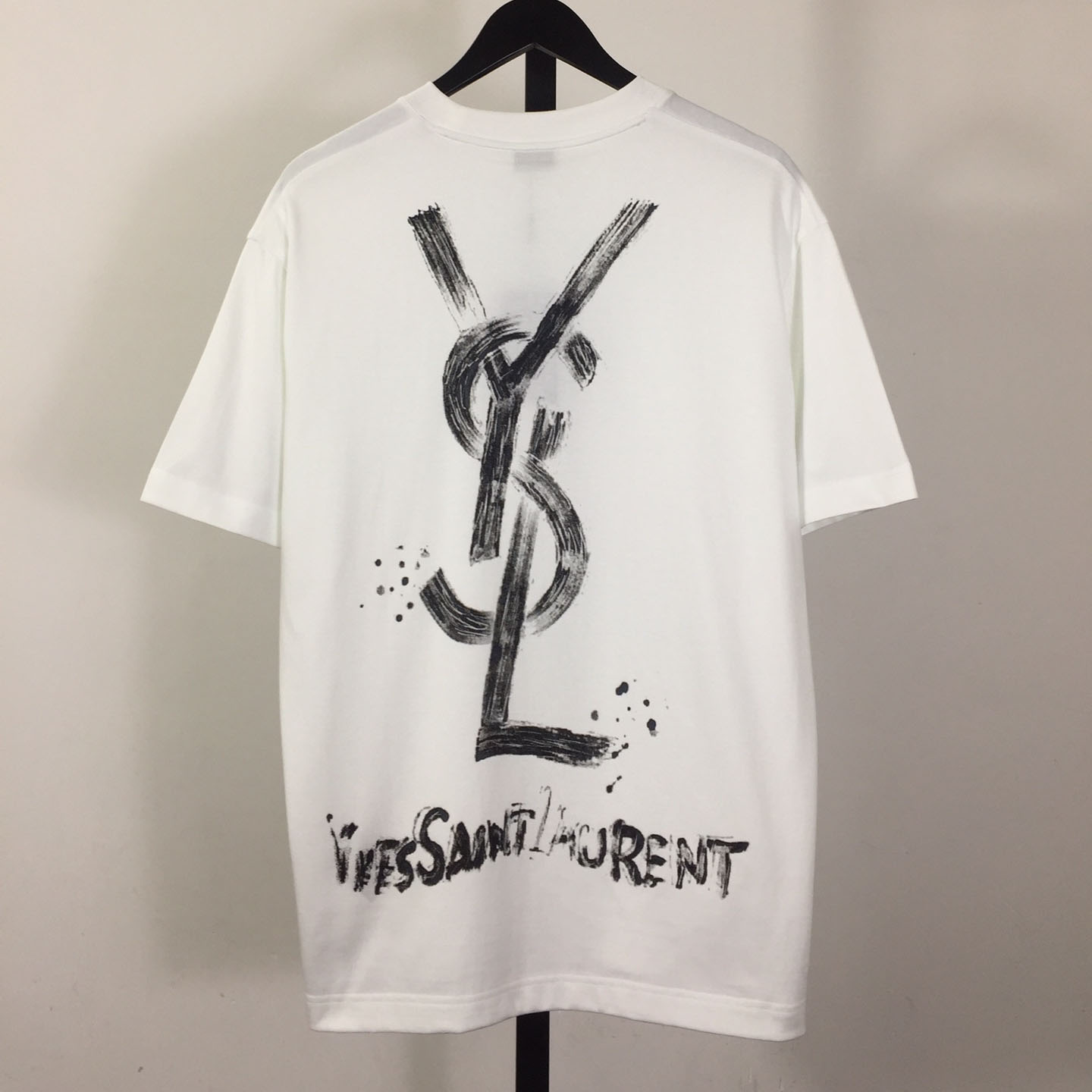 Saint Laurent Cotton-jersey T-shirt  - FashionPlug