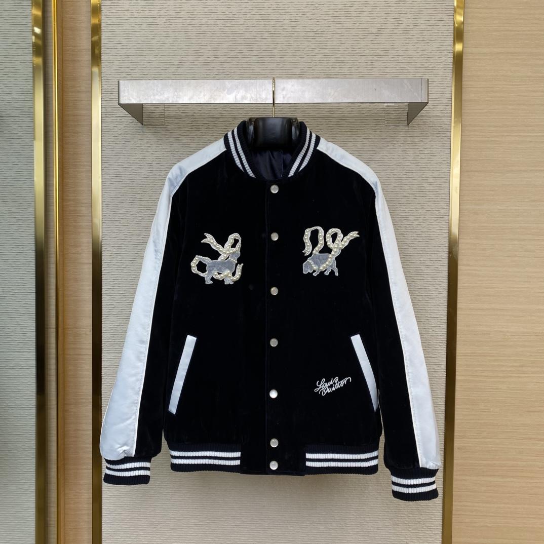 Louis Vuitton Denim Velvet Souvenir Jacket  1AGIMI - FashionPlug