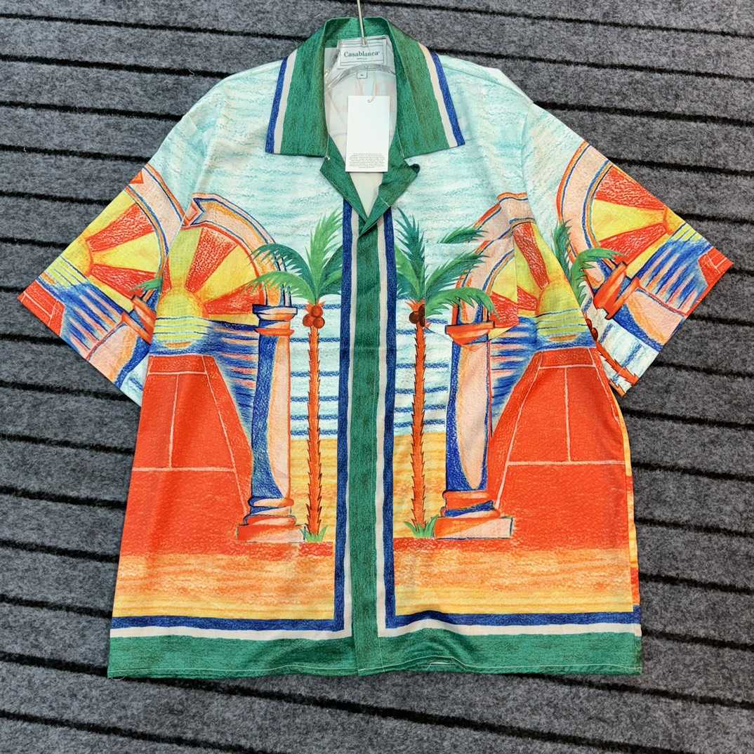 Casablanca Day Of Victory Linen Shirt  - FashionPlug
