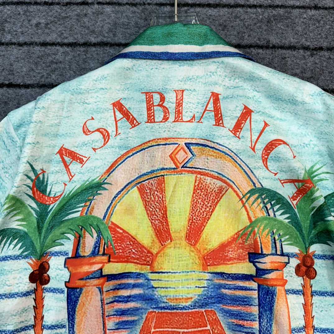 Casablanca Day Of Victory Linen Shirt  - FashionPlug
