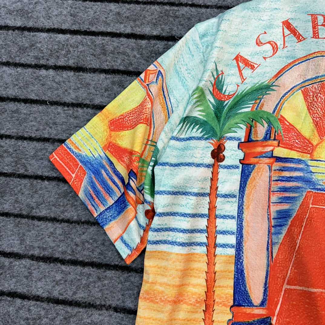 Casablanca Day Of Victory Linen Shirt  - FashionPlug