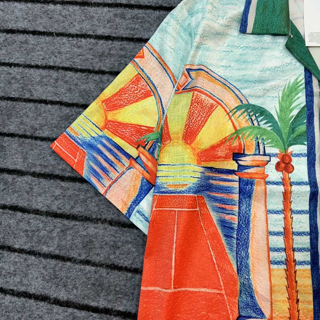 Casablanca Day Of Victory Linen Shirt  - FashionPlug