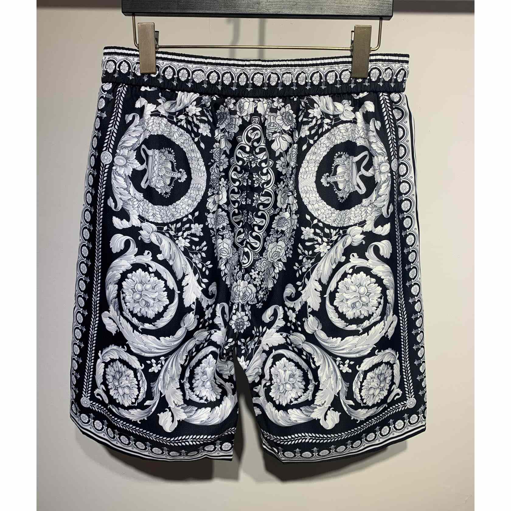 Versace Silk Shorts - FashionPlug