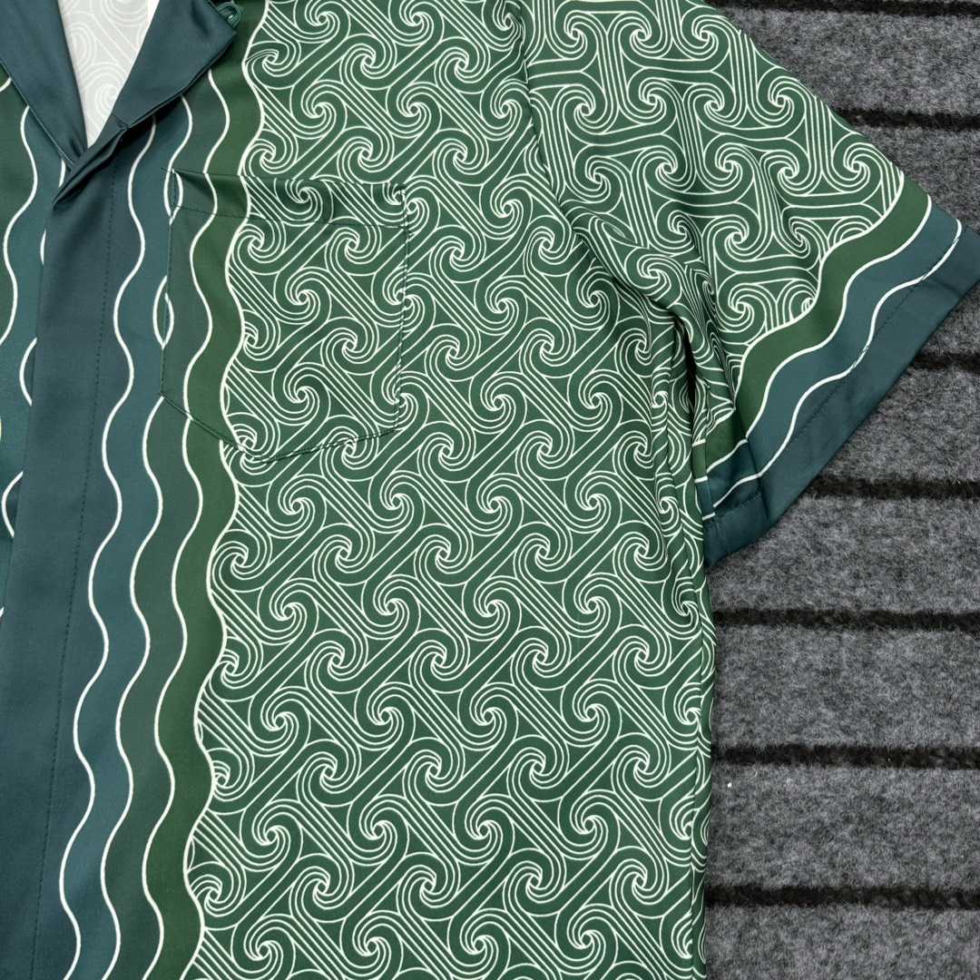 Casablanca Column-monogram Shirt  - FashionPlug