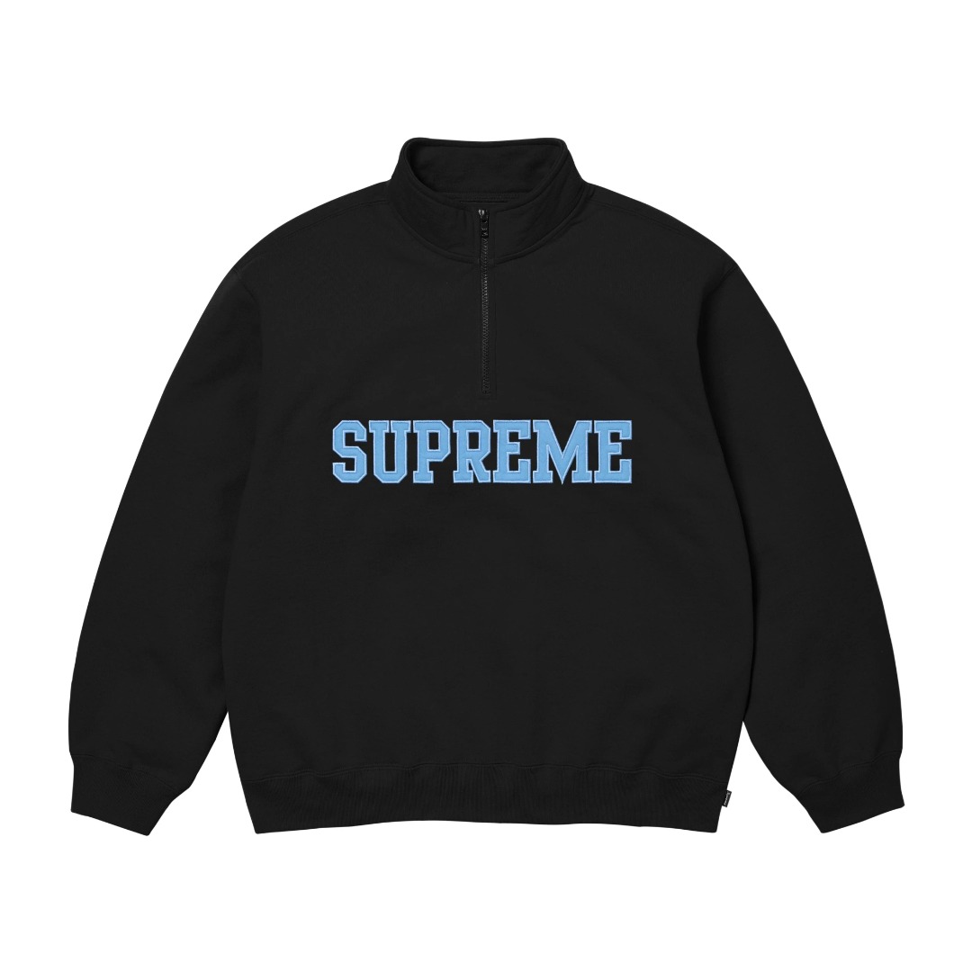 Supreme Collegiate Half Zip Pullover - FashionPlug