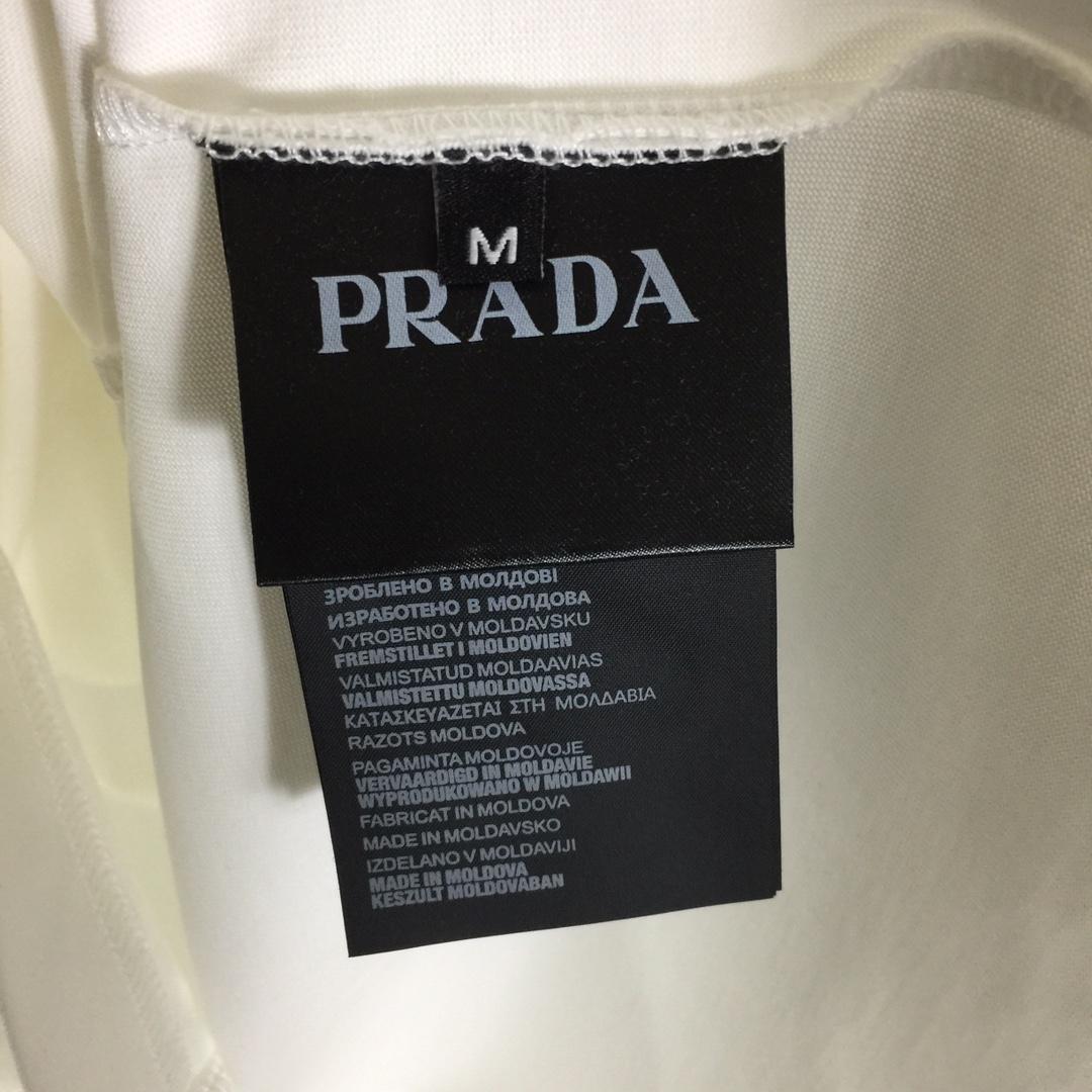 Prada Cotton  T-shirt  - FashionPlug