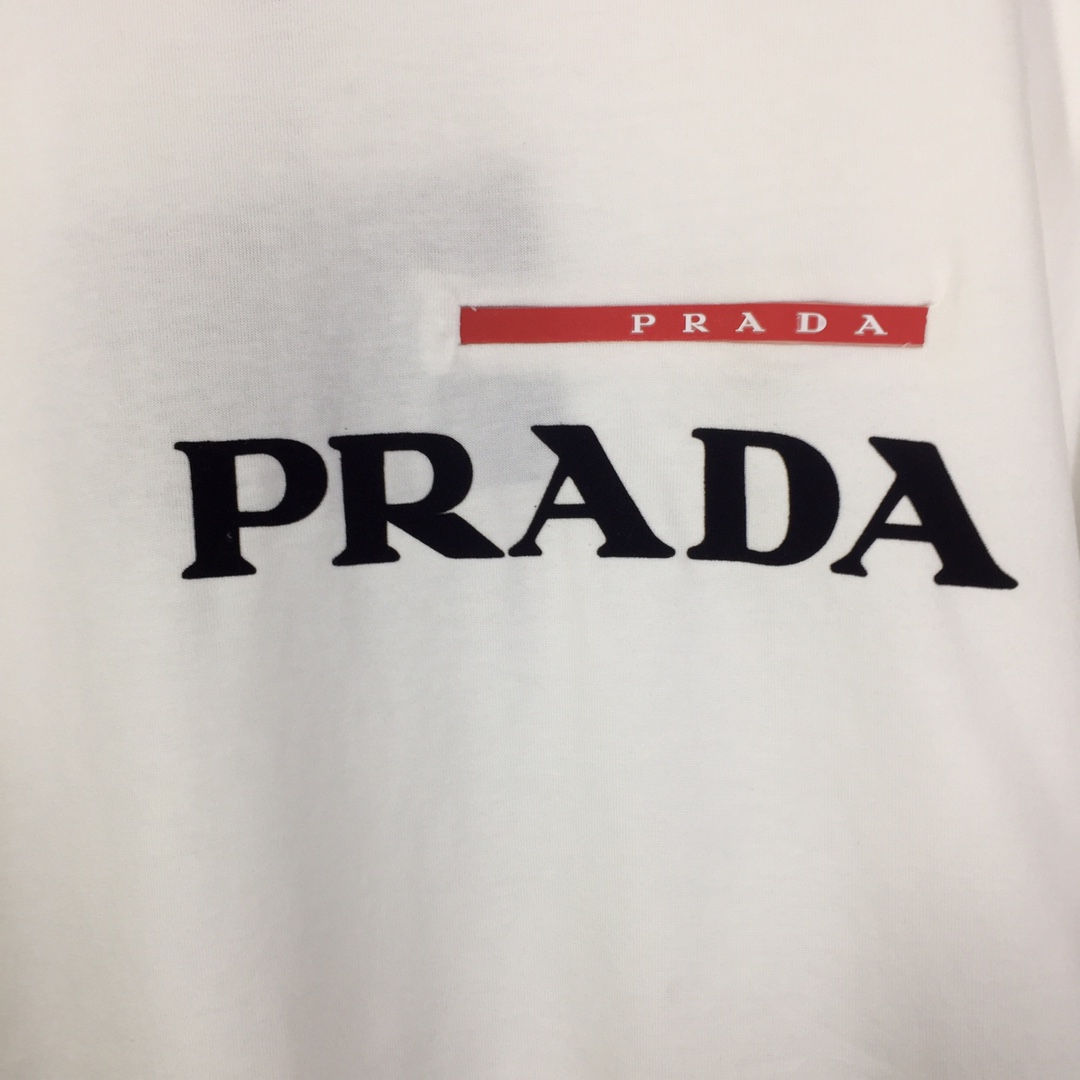 Prada Cotton  T-shirt  - FashionPlug