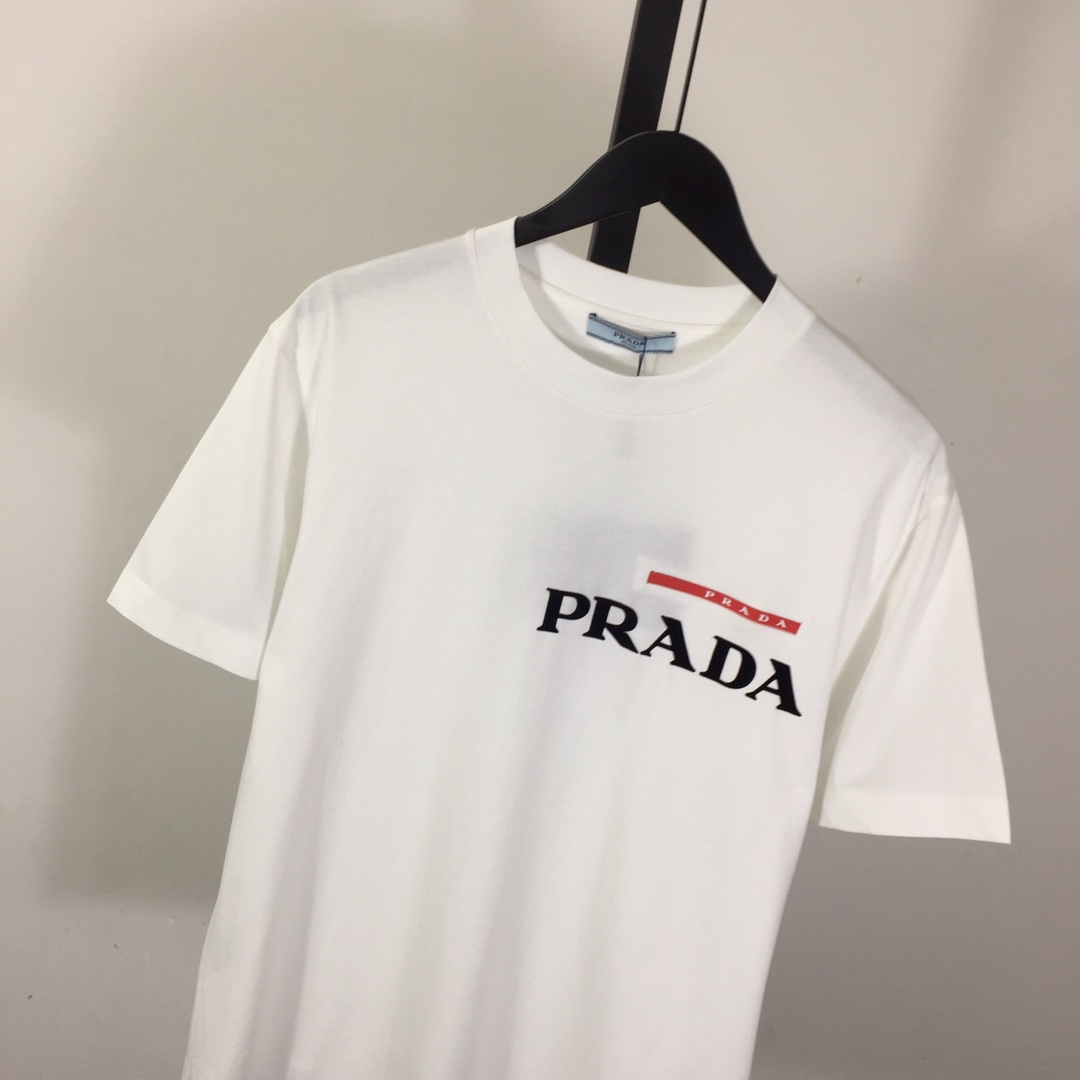 Prada Cotton  T-shirt  - FashionPlug