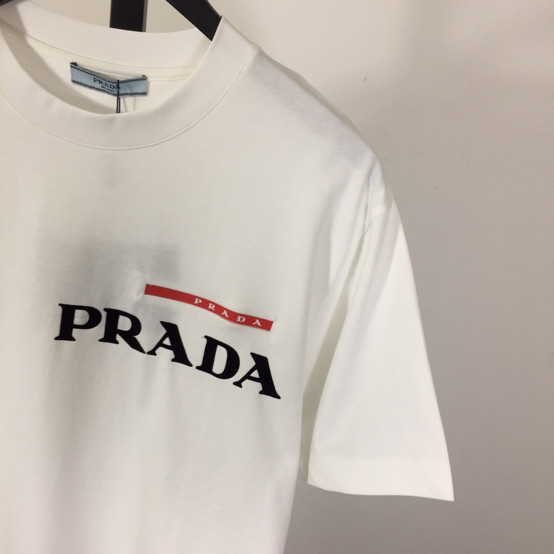 Prada Cotton  T-shirt  - FashionPlug