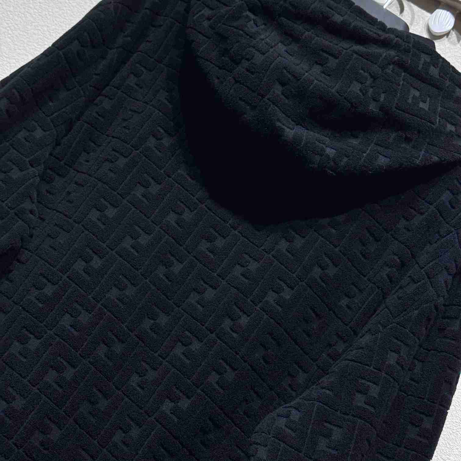 Fendi Black FF Terry Sweatshirt - FashionPlug