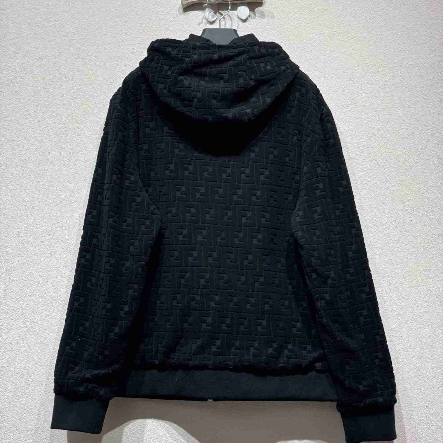 Fendi Black FF Terry Sweatshirt - FashionPlug