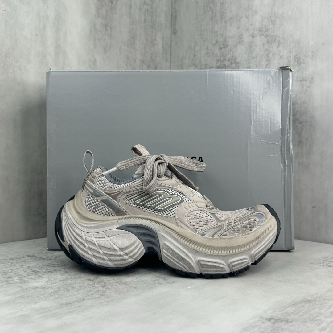 Balenciaga 6XL Sneaker In Taupe, Grey And Black - FashionPlug
