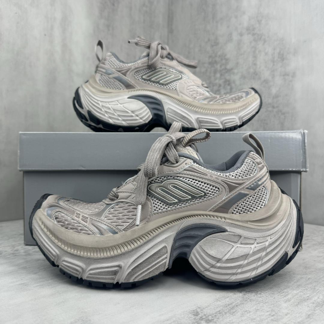 Balenciaga 6XL Sneaker In Taupe, Grey And Black - FashionPlug