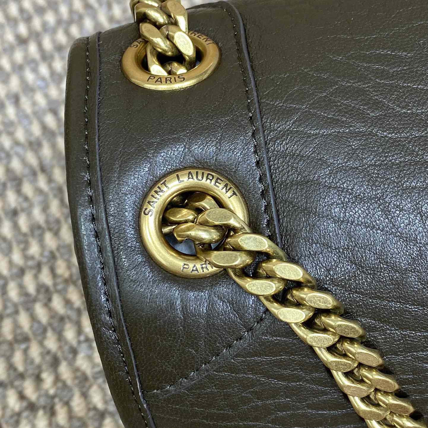 Saint Laurent Niki Medium In Grained Lambskin - FashionPlug