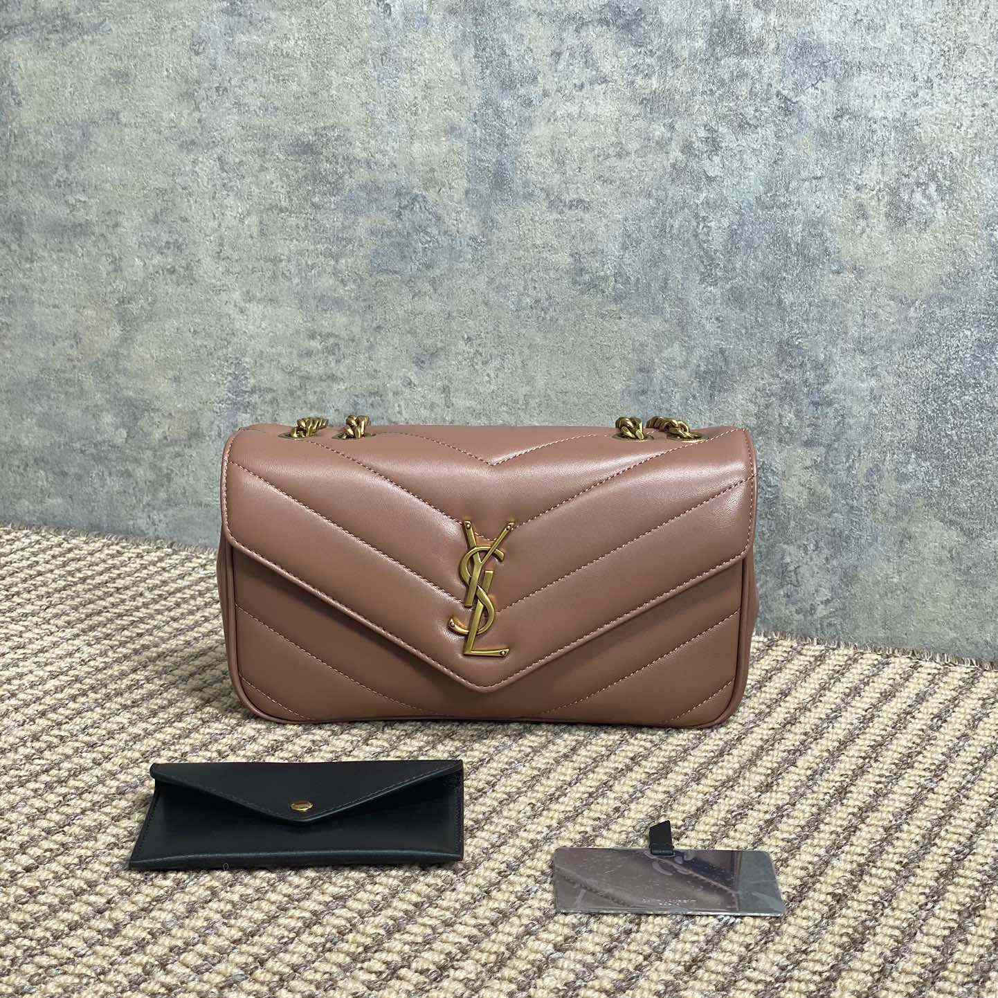 Saint Laurent Loulou Small In Matelasse Lambskin - FashionPlug
