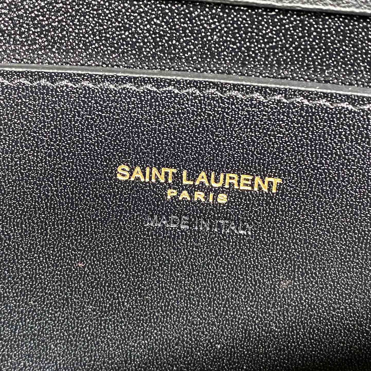 Saint Laurent Mini Voltaire In Patent Leather - FashionPlug