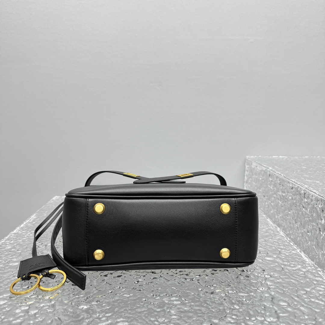 Balenciaga Bel Air Small Hobo Bag In Black  - FashionPlug