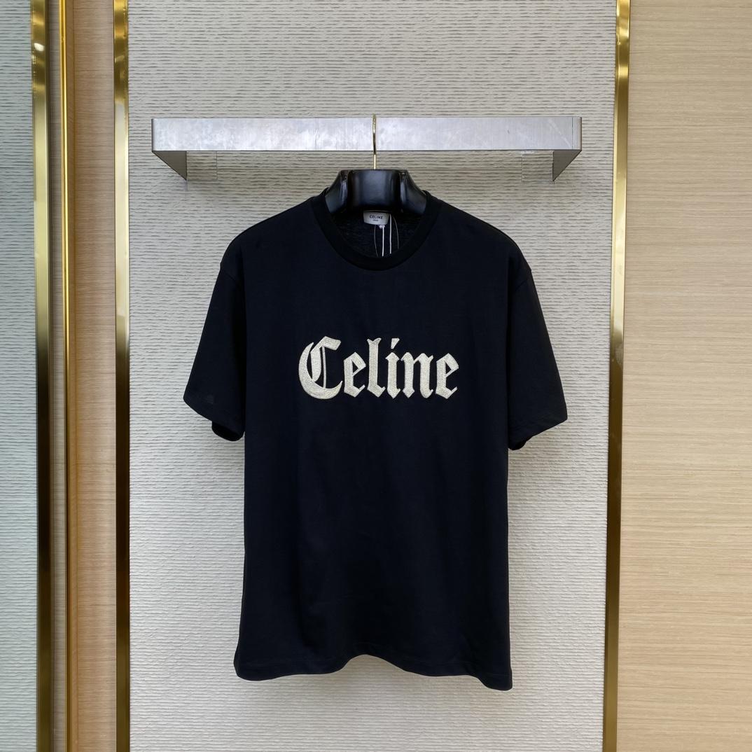 Celine T-Shirt In Cotton Jersey - FashionPlug