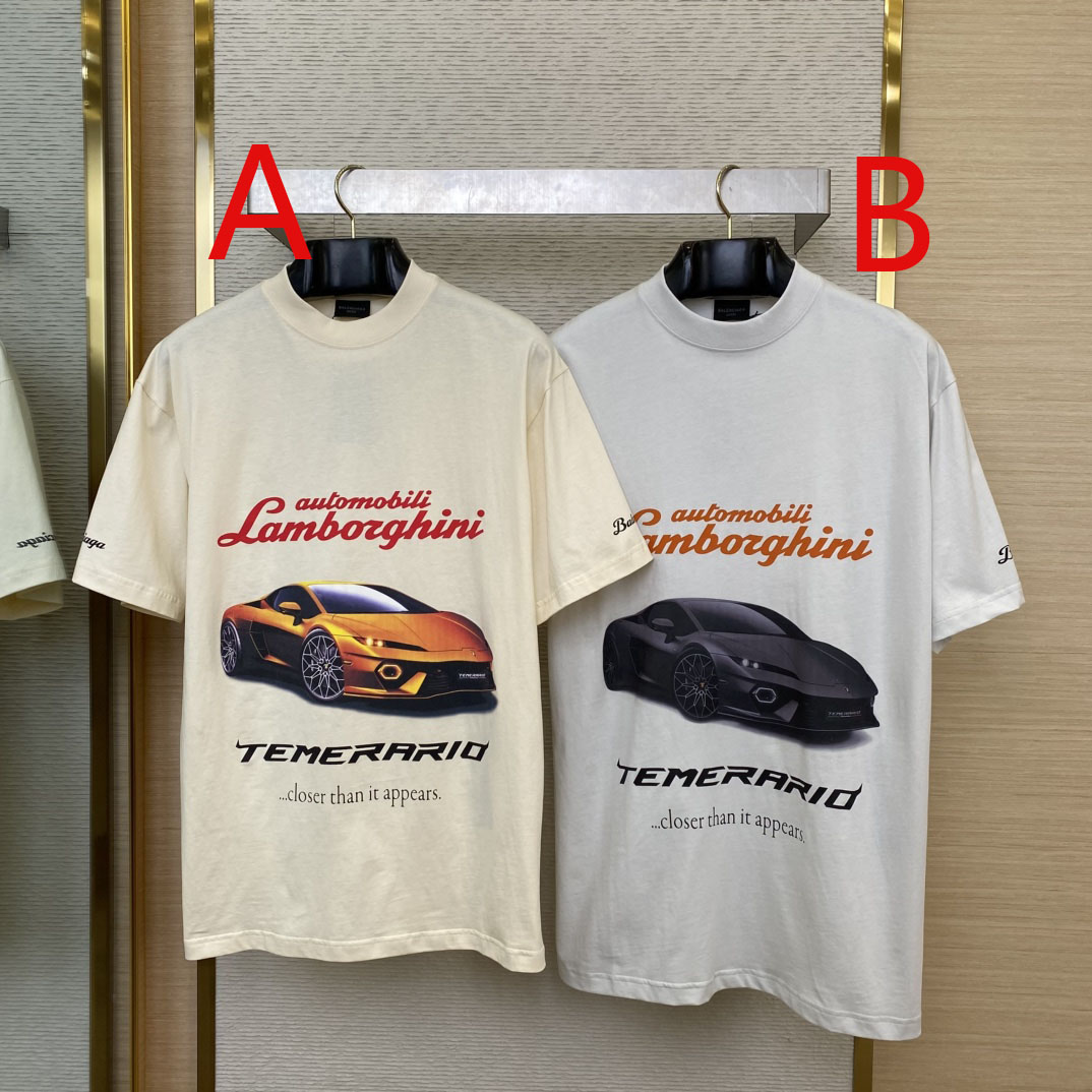 Balenciaga Automobili Lamborghini T-Shirt  - FashionPlug