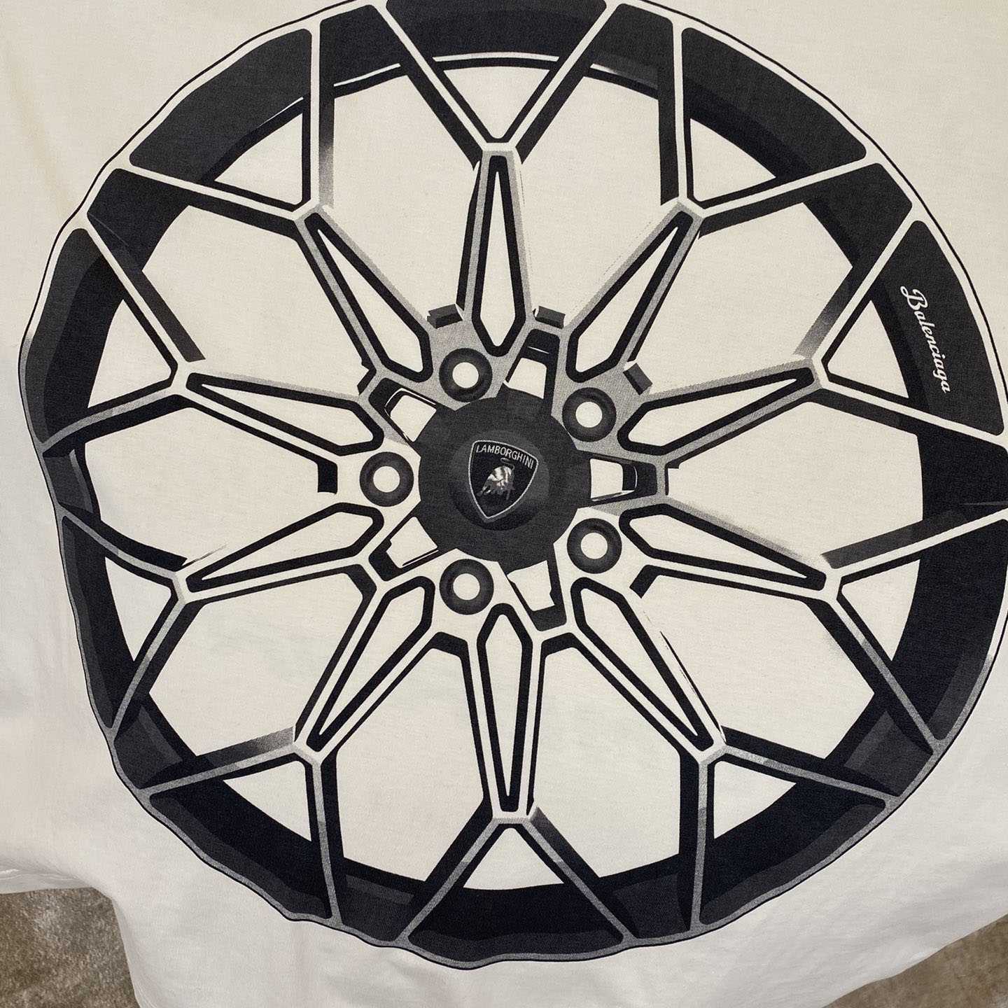 Balenciaga Automobili Lamborghini T-Shirt  - FashionPlug