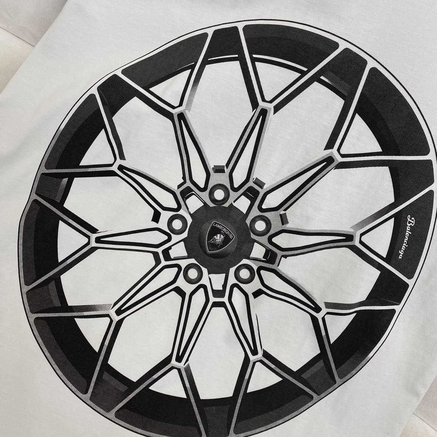 Balenciaga Automobili Lamborghini T-Shirt  - FashionPlug
