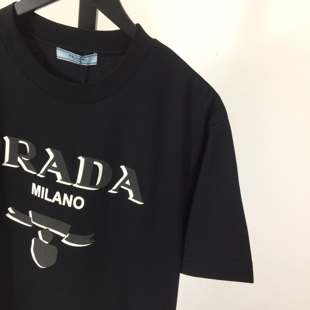 Prada Cotton  T-shirt  - FashionPlug