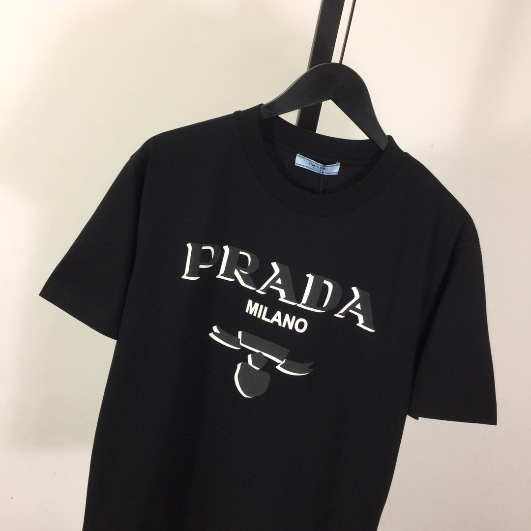Prada Cotton  T-shirt  - FashionPlug