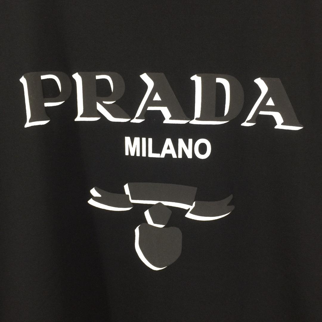 Prada Cotton  T-shirt  - FashionPlug