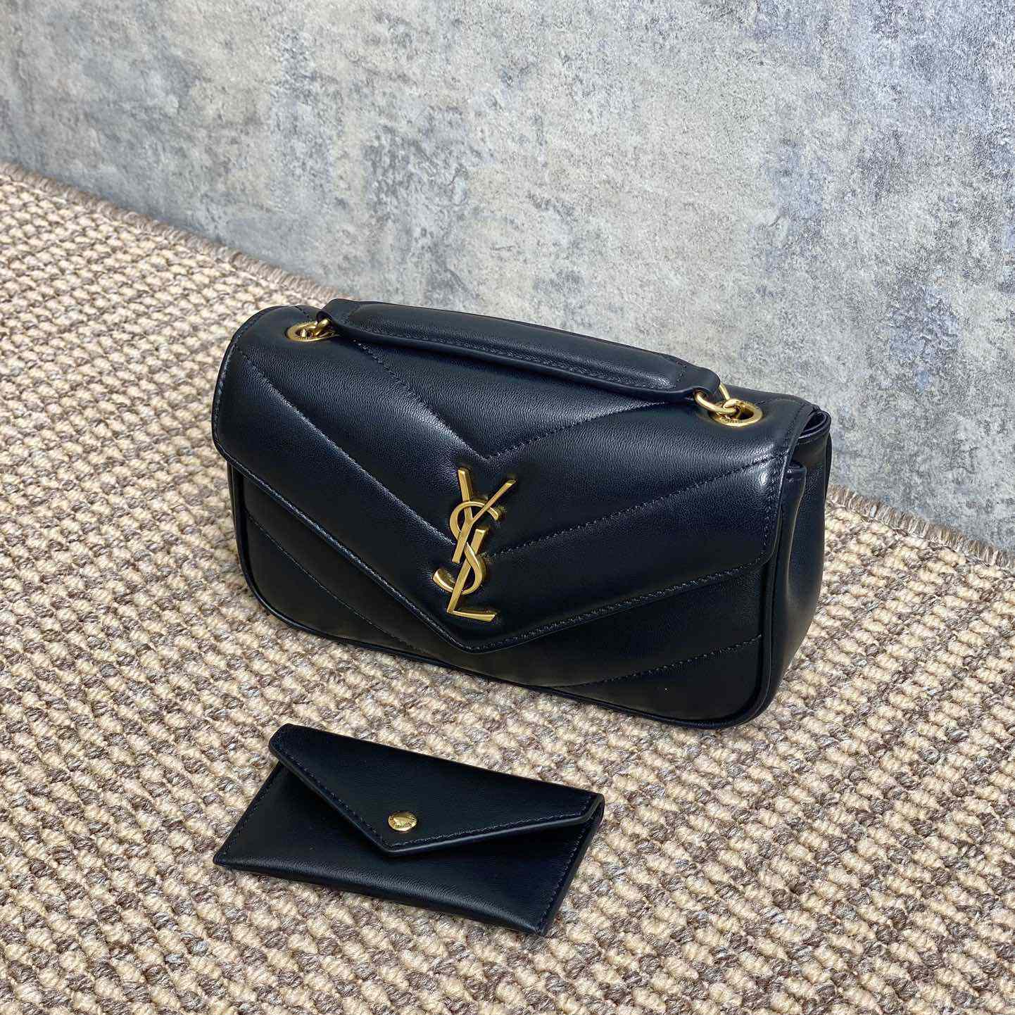 Saint Laurent Loulou Mini In Lambskin - FashionPlug