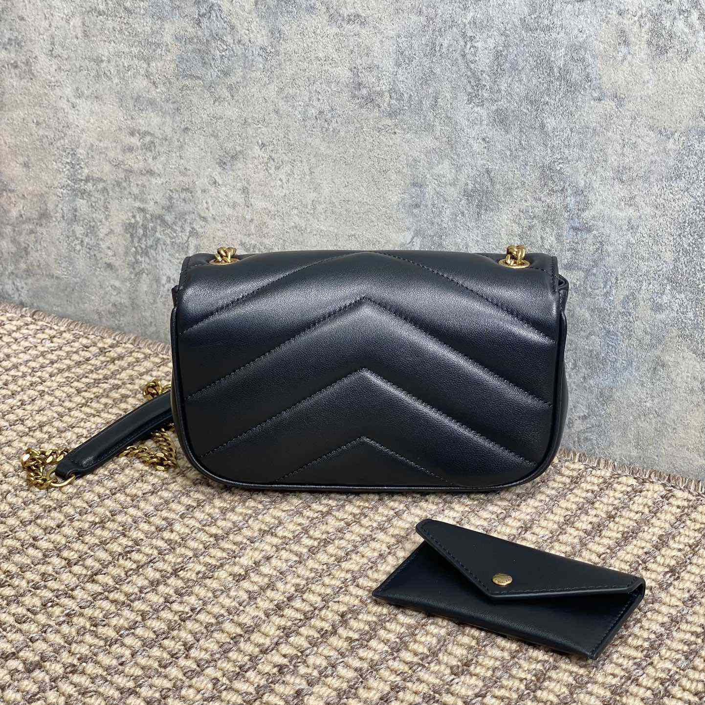 Saint Laurent Loulou Mini In Lambskin - FashionPlug