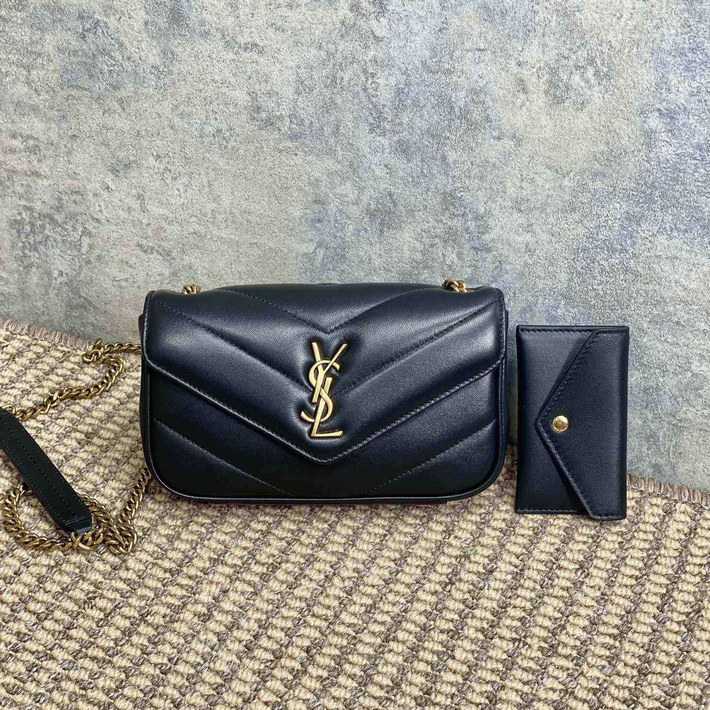 Saint Laurent Loulou Mini In Lambskin - FashionPlug