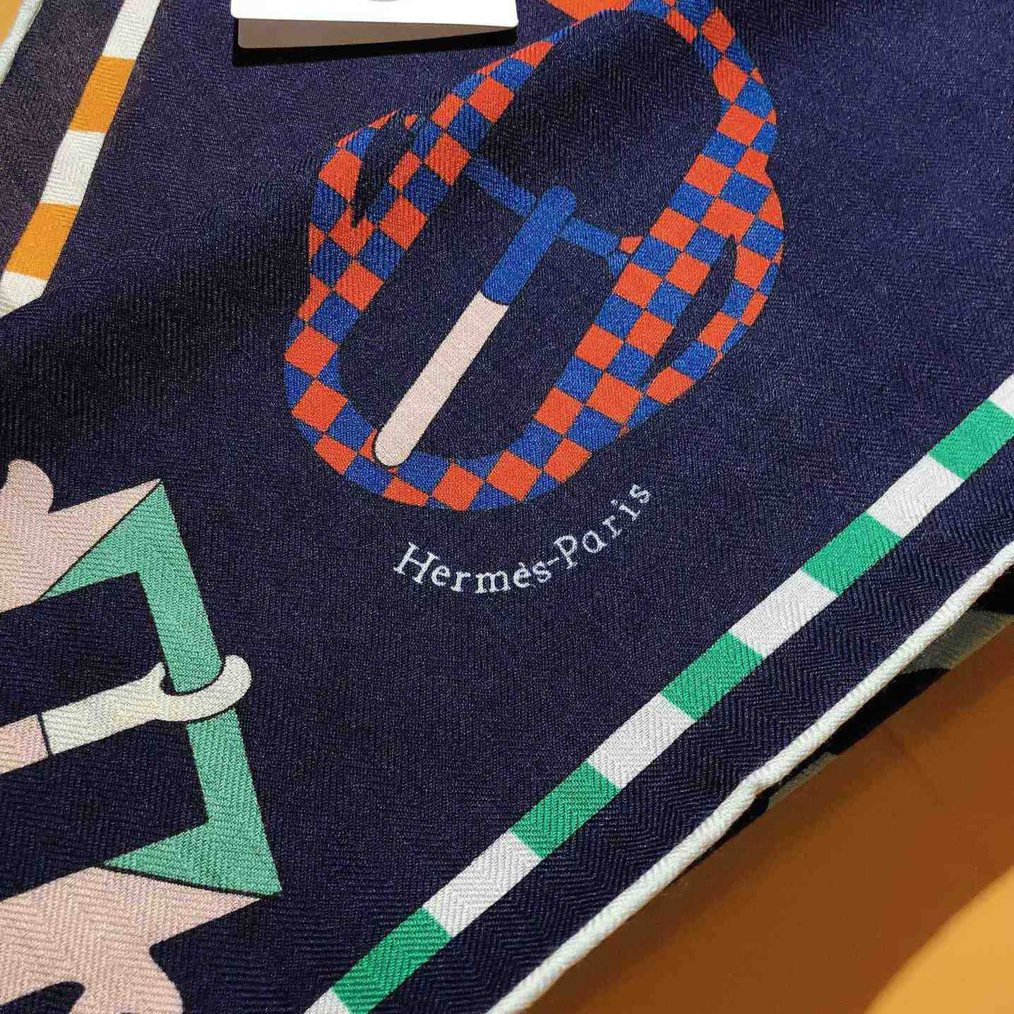 Hermes Bouclerie Moderne En Casaques Giant Triangle - FashionPlug