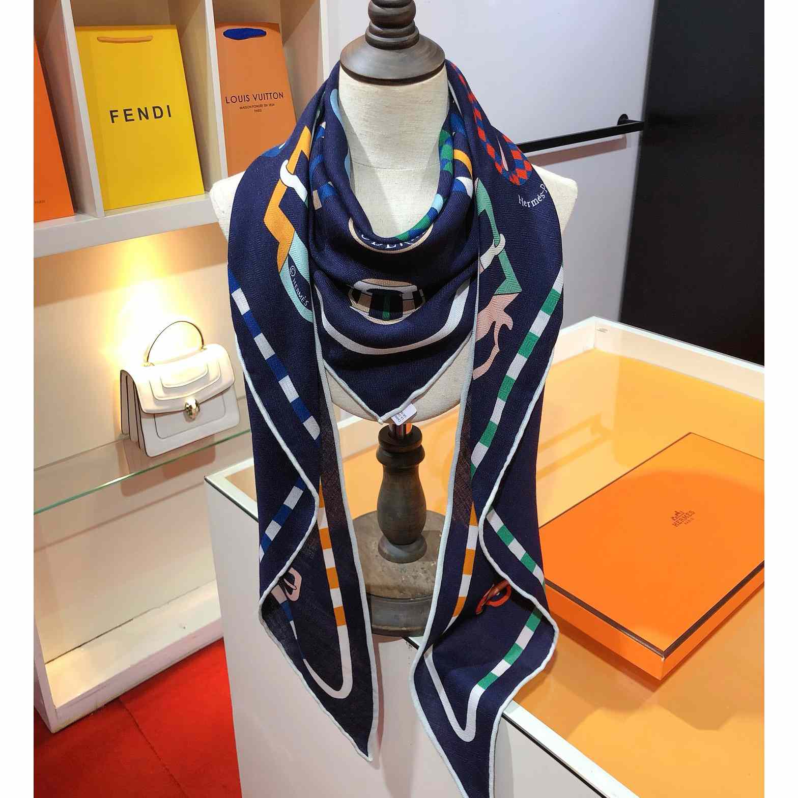 Hermes Bouclerie Moderne En Casaques Giant Triangle - FashionPlug