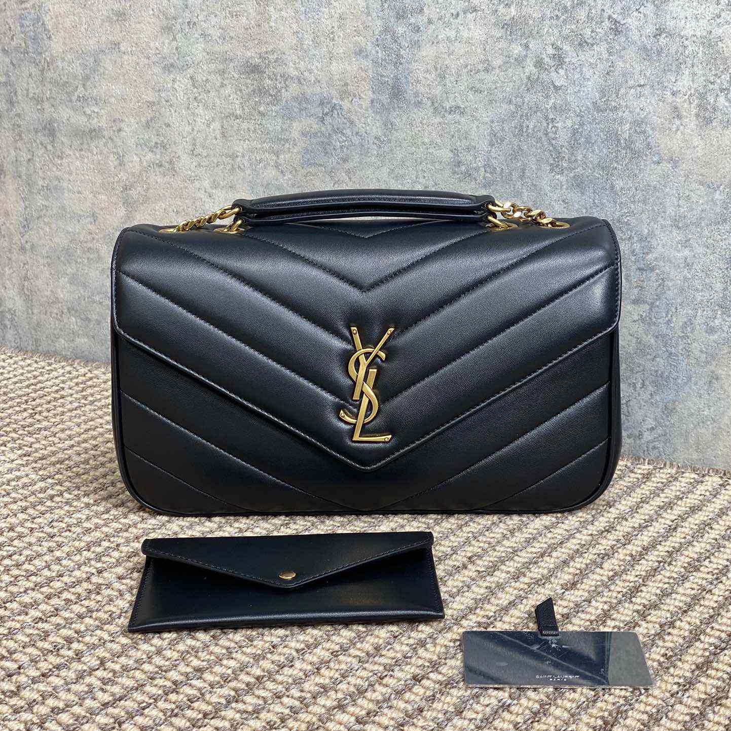 Saint Laurent Loulou Medium In Matelasse Lambskin - FashionPlug