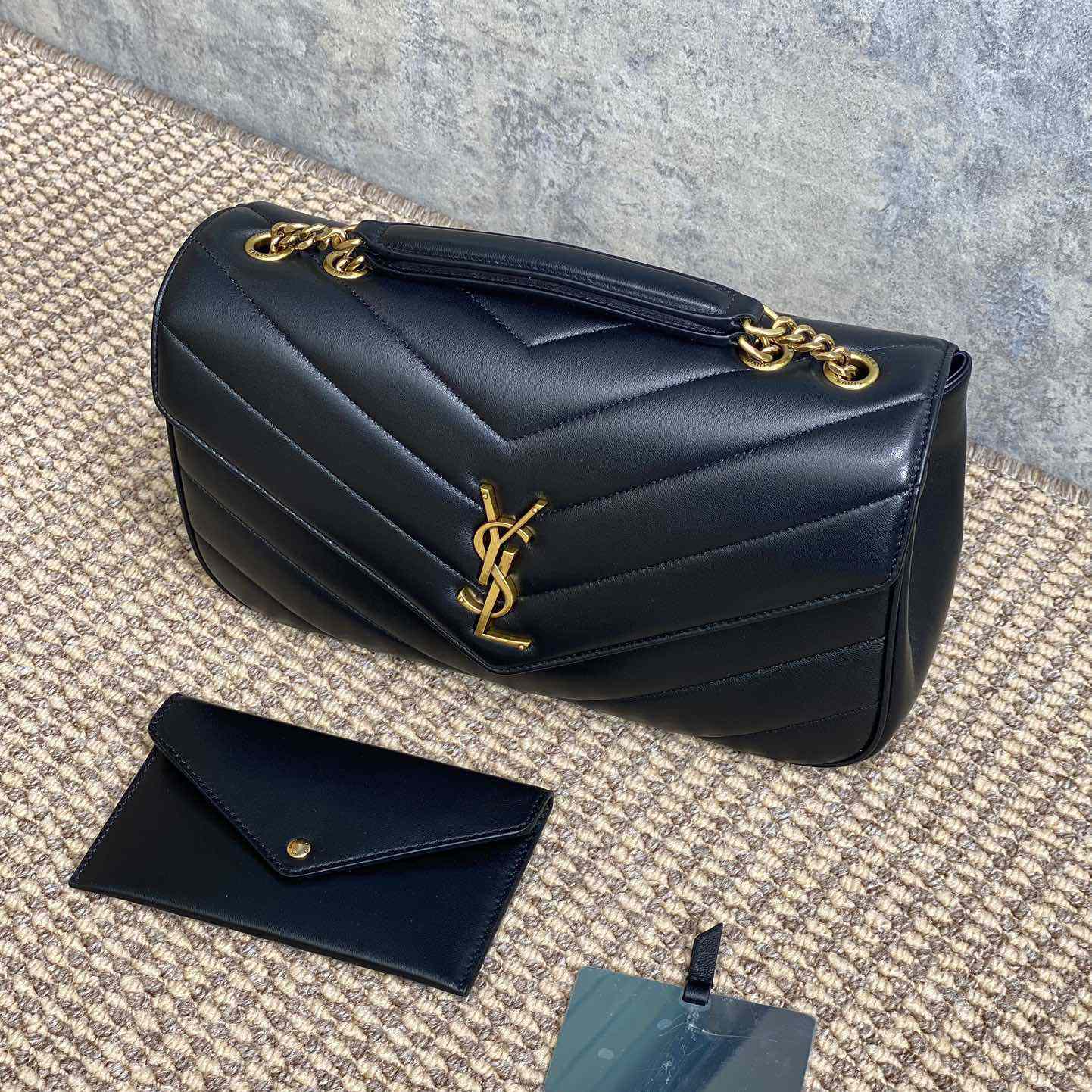 Saint Laurent Loulou Medium In Matelasse Lambskin - FashionPlug