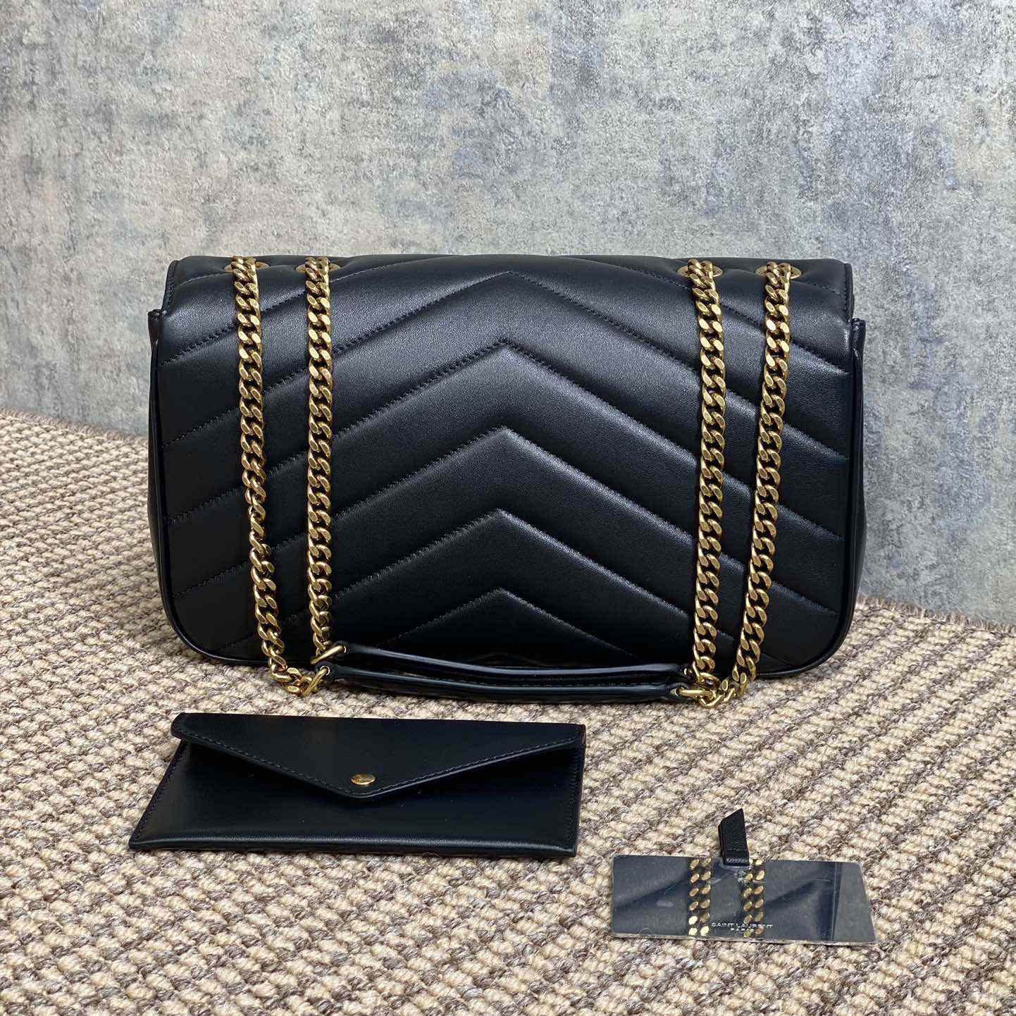 Saint Laurent Loulou Medium In Matelasse Lambskin - FashionPlug