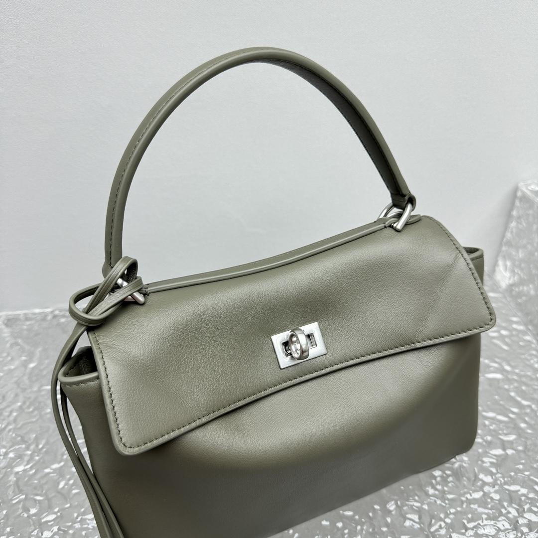 Balenciaga Rodeo Mini Handbag In Khaki   - FashionPlug