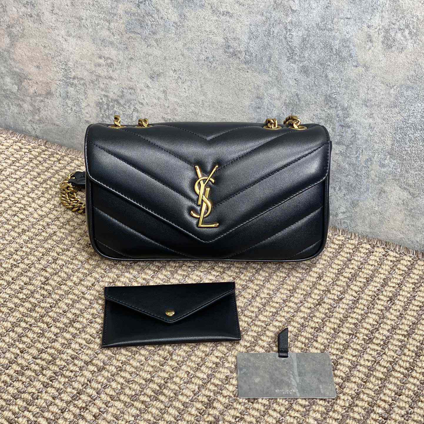 Saint Laurent Loulou Small In Matelasse Lambskin - FashionPlug