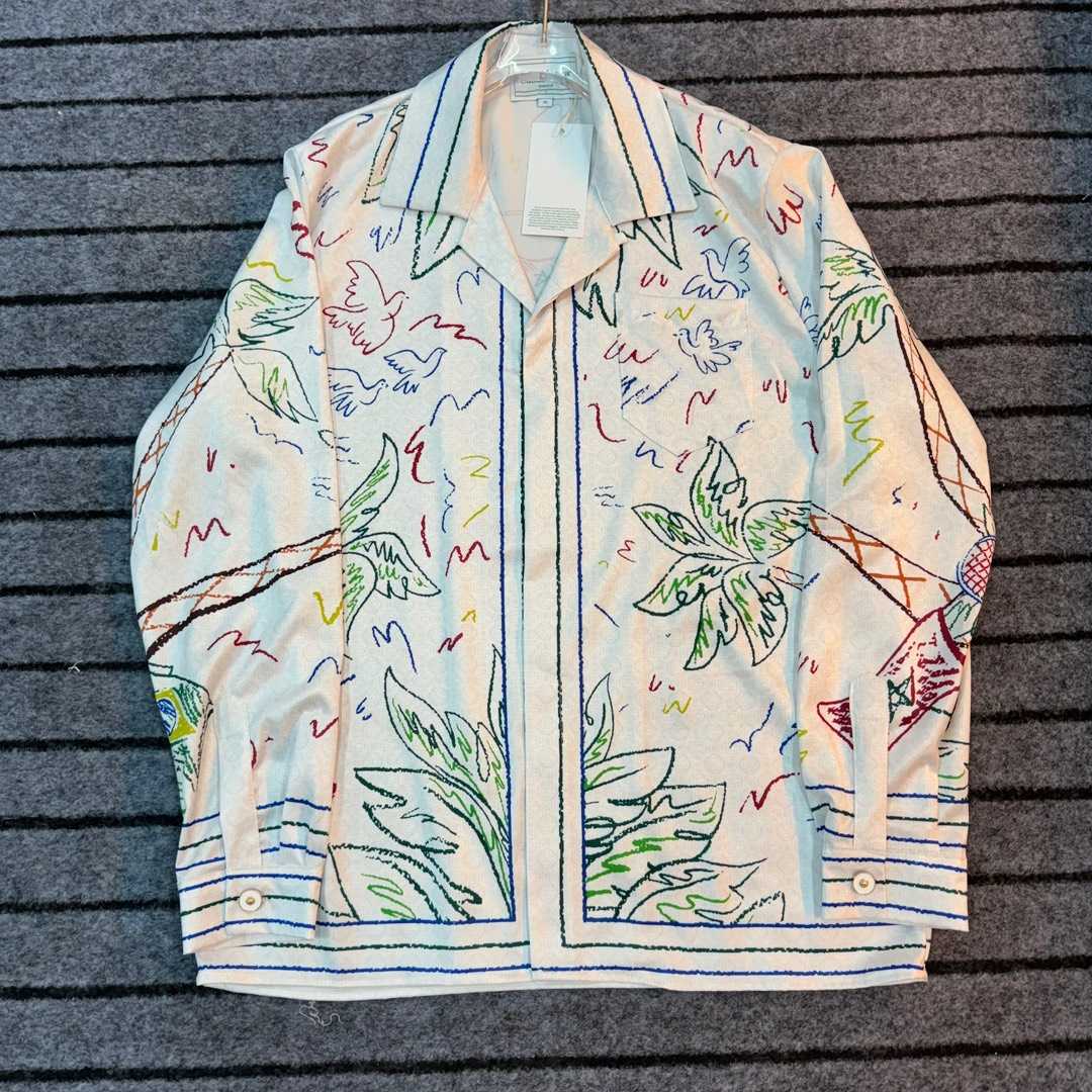 Casablanca Crayon Tennis Club Shirt  - FashionPlug