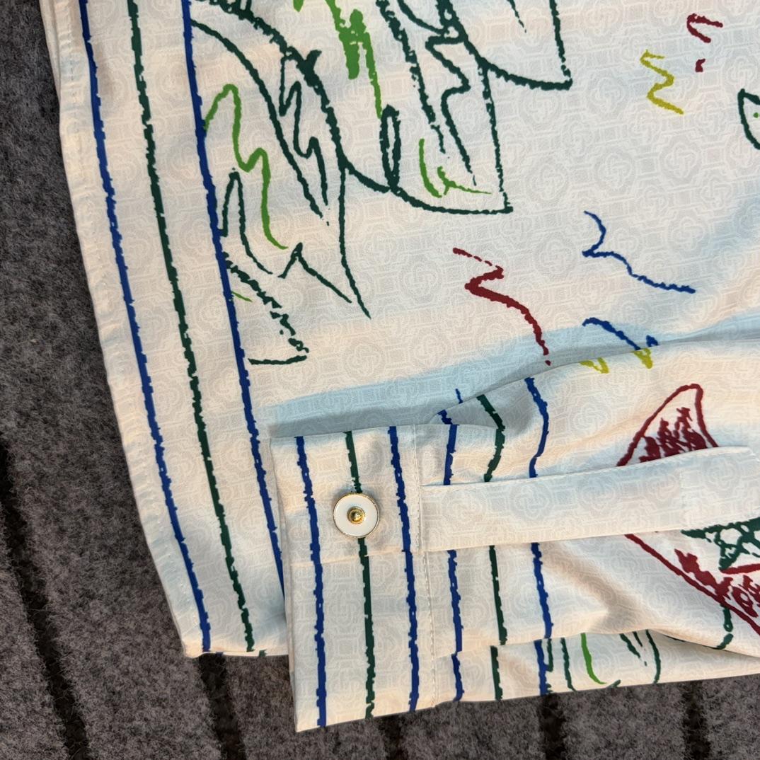 Casablanca Crayon Tennis Club Shirt  - FashionPlug