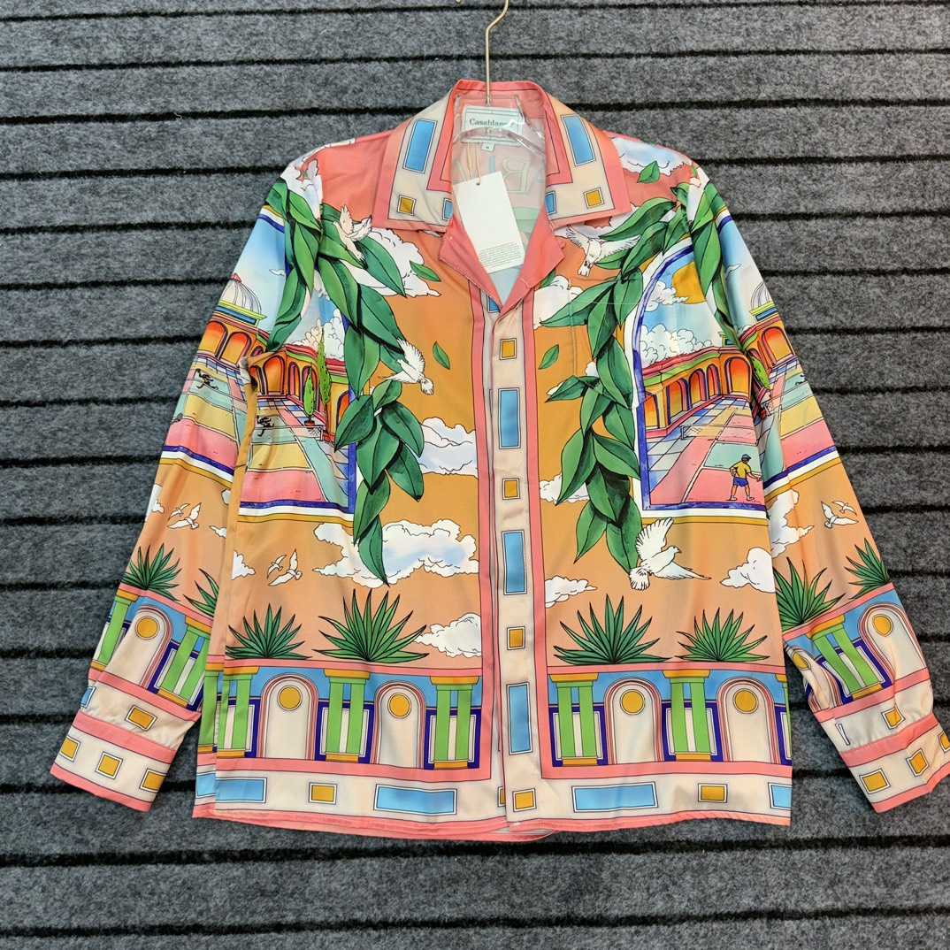 Casablanca Male Multi Silk Shirts - FashionPlug