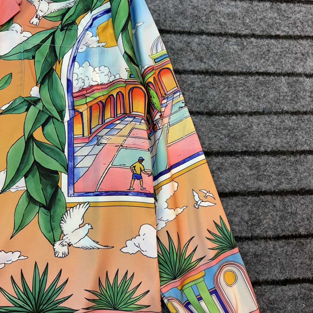 Casablanca Male Multi Silk Shirts - FashionPlug