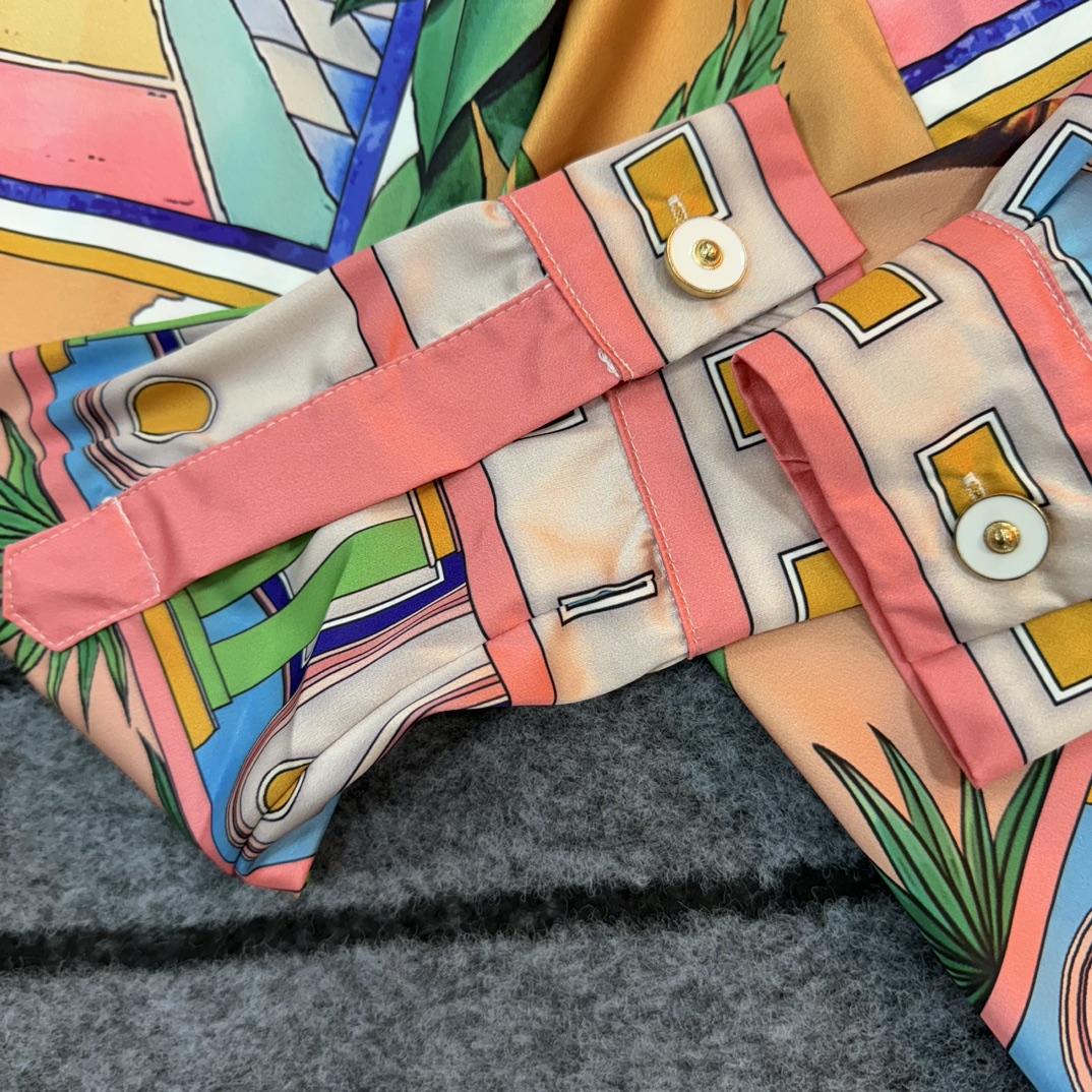 Casablanca Male Multi Silk Shirts - FashionPlug